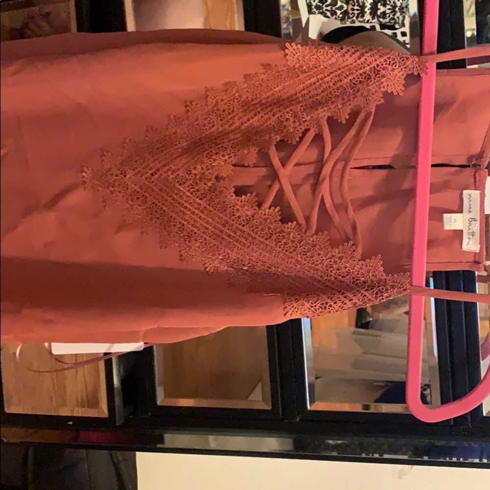 Salmon/ Dark Pink Blouse